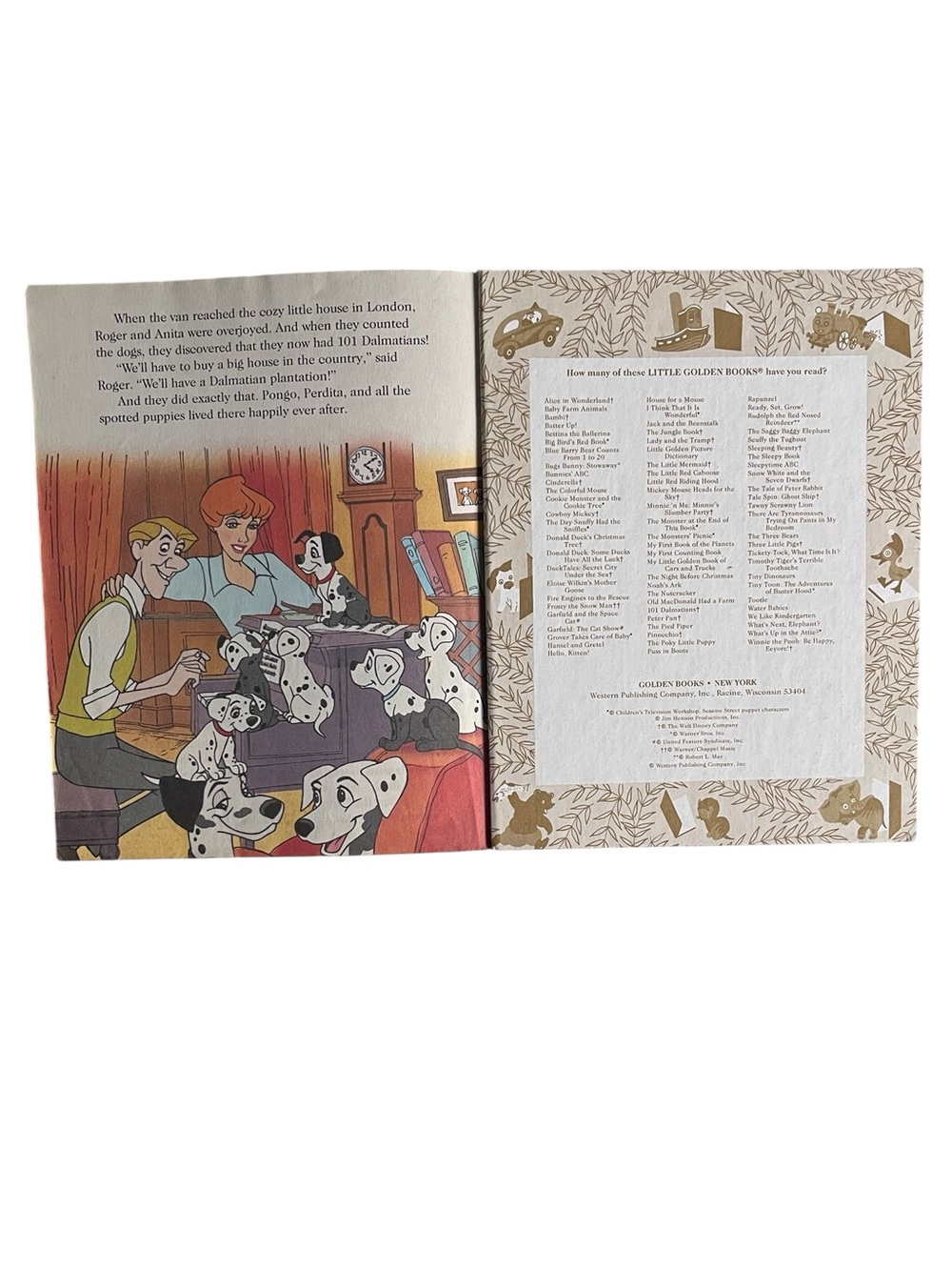 Vintage Walt Disney Classic 101 Dalmatians Little Golden Book - Picture 5 of 5